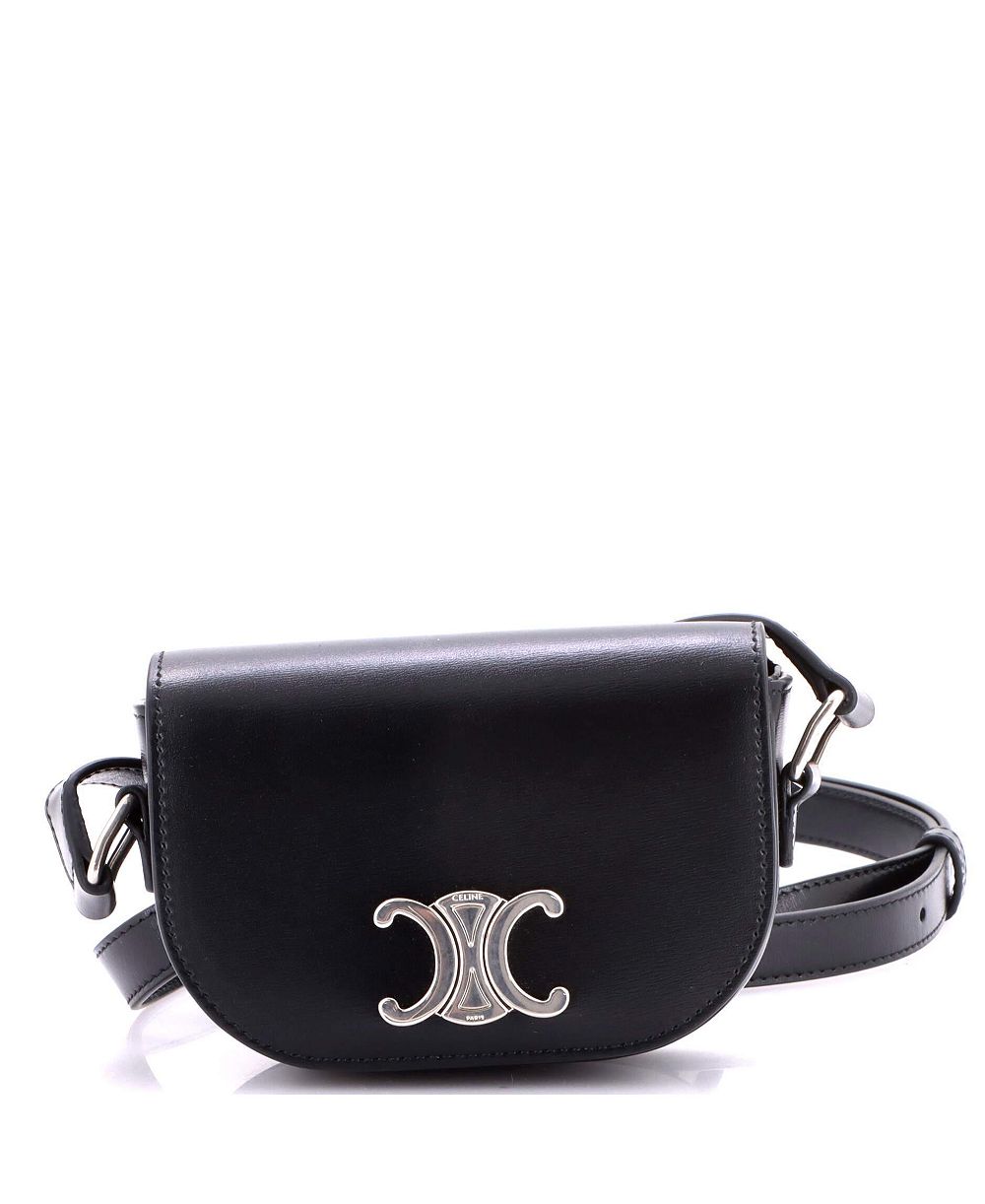 Pre-Owned Celine маленькая плечевая сумка Besace Triomphe из кожи