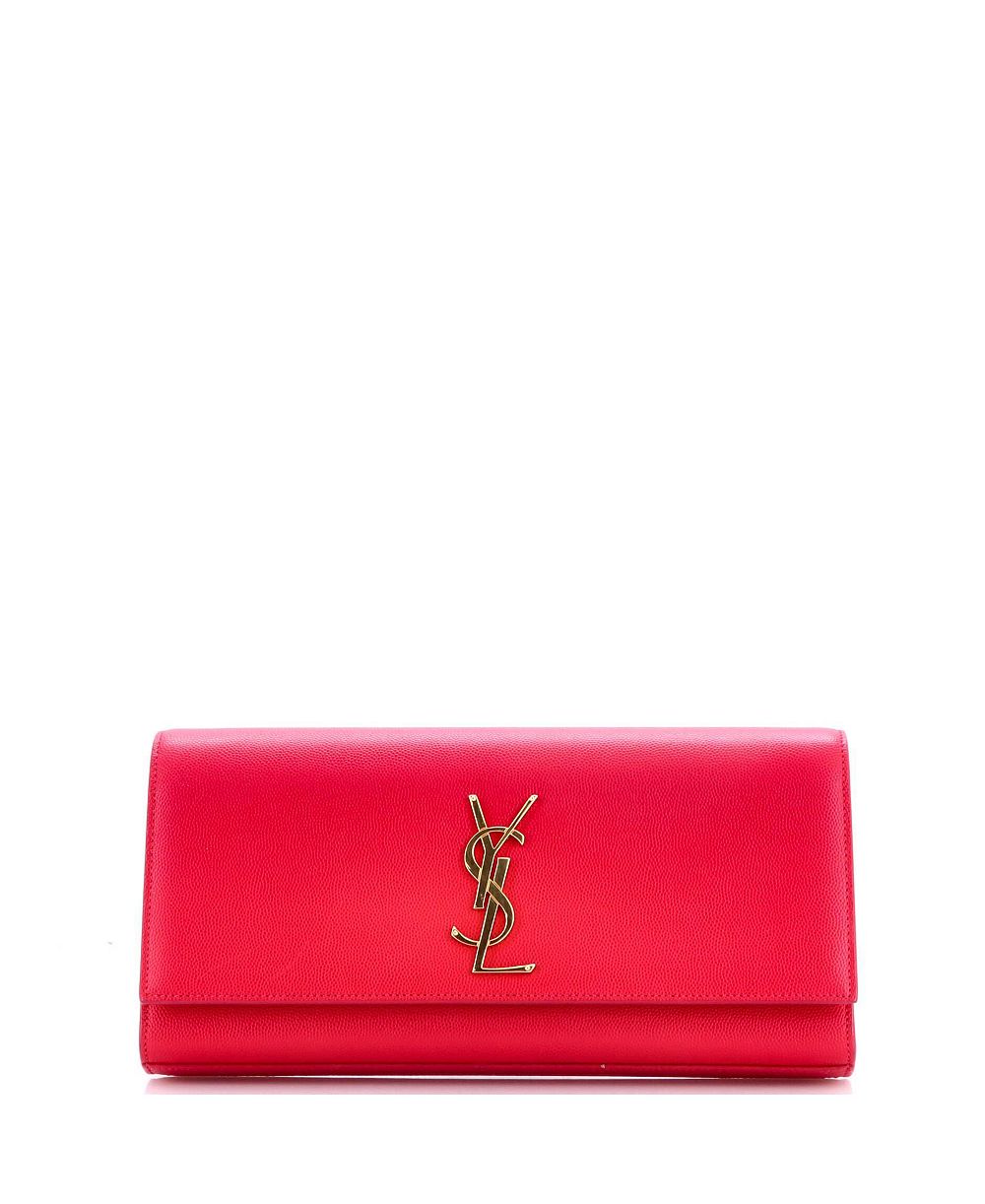 Pre-Owned Saint Laurent вечерний кожаный клатч Classic Monogram