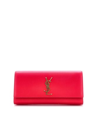 Pre-Owned Saint Laurent вечерний кожаный клатч Classic Monogram