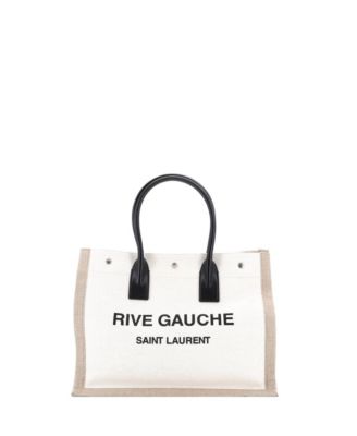 Pre-Owned Saint Laurent Small Rive Gauche Canvas Shopper Tote