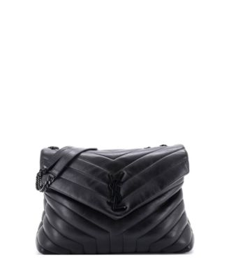 Pre-Owned Saint Laurent Medium Loulou Shoulder Bag Matelasse Chevron Leather