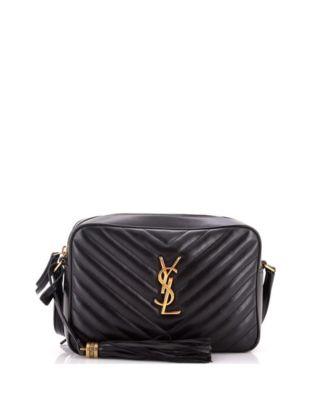Pre-Owned Saint Laurent Small Lou камера сумка мателассе шеврон кожа