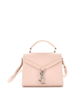 Б/у маленькая сумка с ручкой Saint Laurent Mini Cassandra из кожи