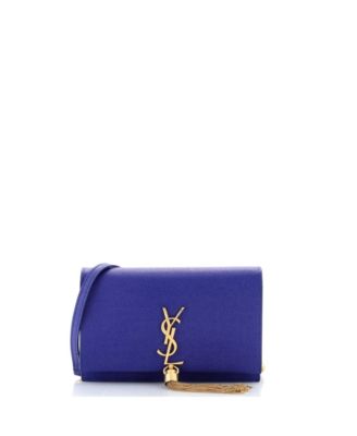 Pre-Owned Saint Laurent Small Classic монограмма кисточка кроссбоди сумка зернистая кожа