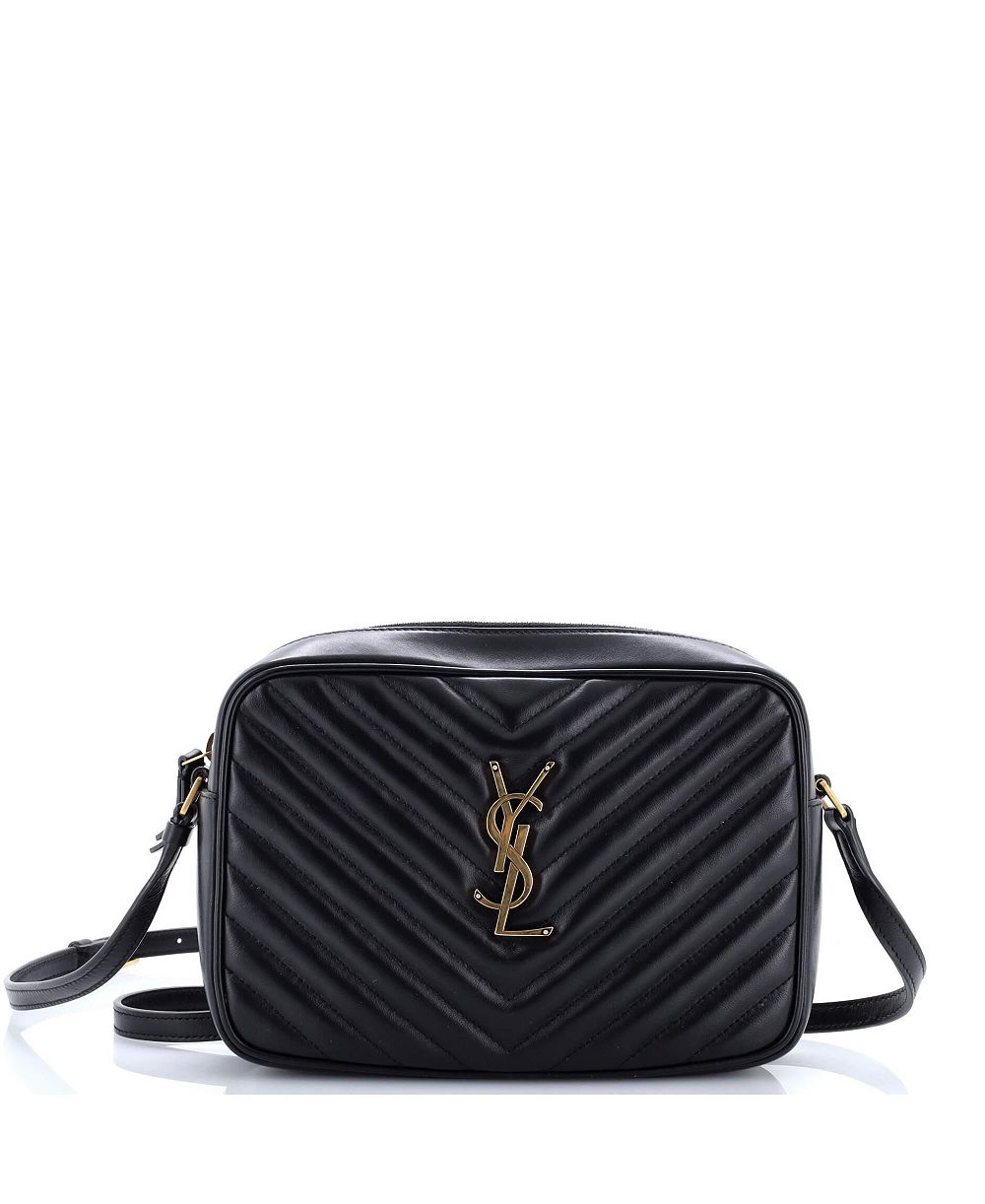 Pre-Owned Saint Laurent Small Lou Camera Bag Matelasse Chevron Leather