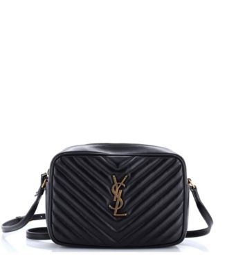 Pre-Owned Saint Laurent Small Lou Camera Bag Matelasse Chevron Leather