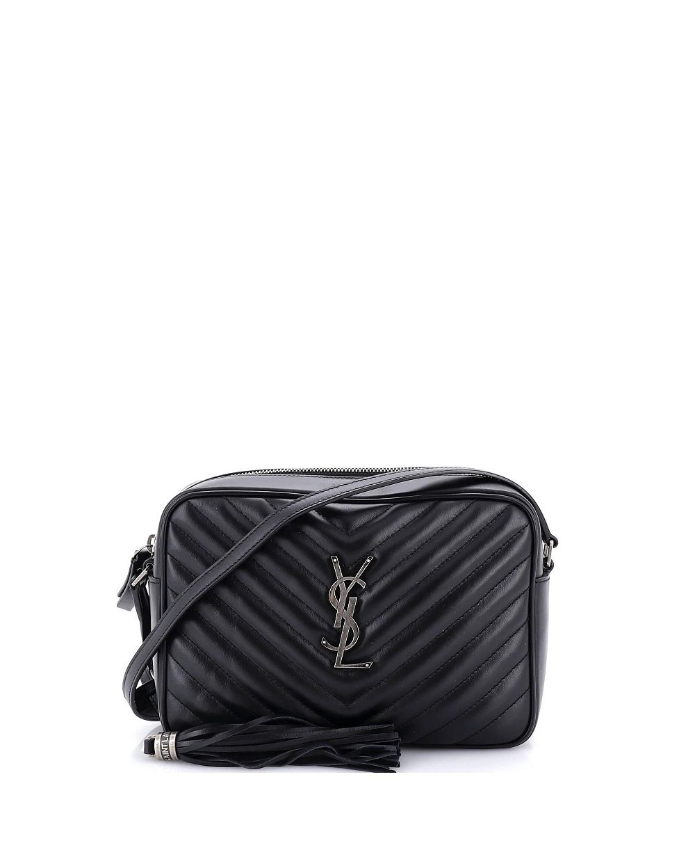 Pre-Owned Saint Laurent Small Lou Camera Bag Matelasse Chevron Leather