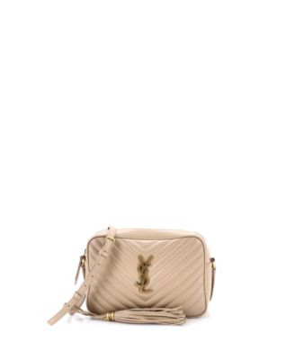 Pre-Owned Saint Laurent Маленькая сумка-фотоаппарат Lou из стеганой кожи Chevron
