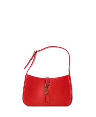 Pre-Owned Saint Laurent Le 5 a 7 Small Leather Hobo, 8"W x 5"H x 2.5"D