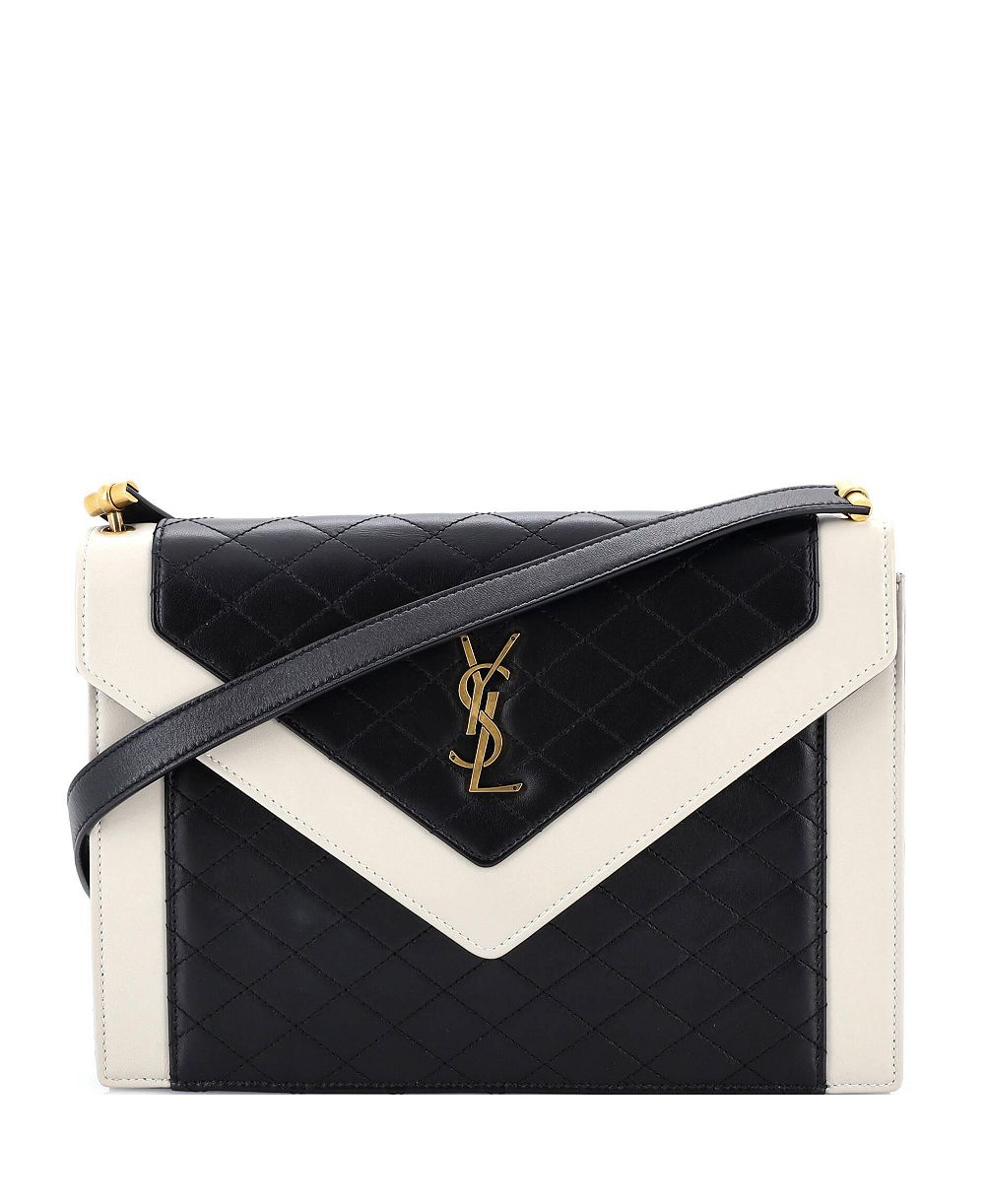 Pre-Owned Saint Laurent Gaby Envelope Satchel Quilted Leather