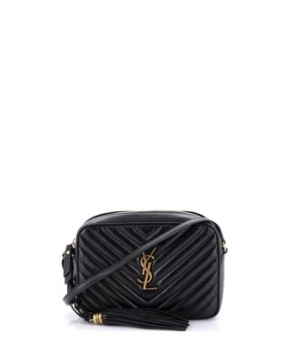 Pre-Owned Saint Laurent Small Lou Camera Bag Matelasse Chevron Leather