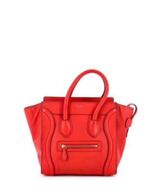 Pre-Owned Celine Micro Luggage Bag Grainy Leather