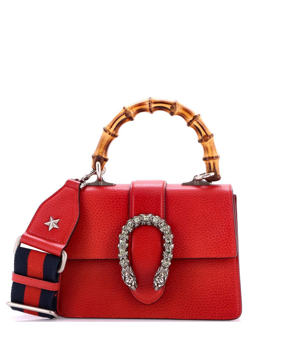 Сумка Gucci Mini Dionysus Bamboo Top Handle Bag Leather, б/у