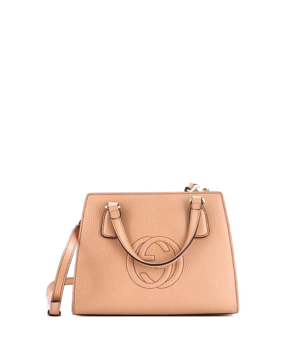 Б/у маленькая сумка Gucci Small Soho Convertible Top Handle Satchel из кожи