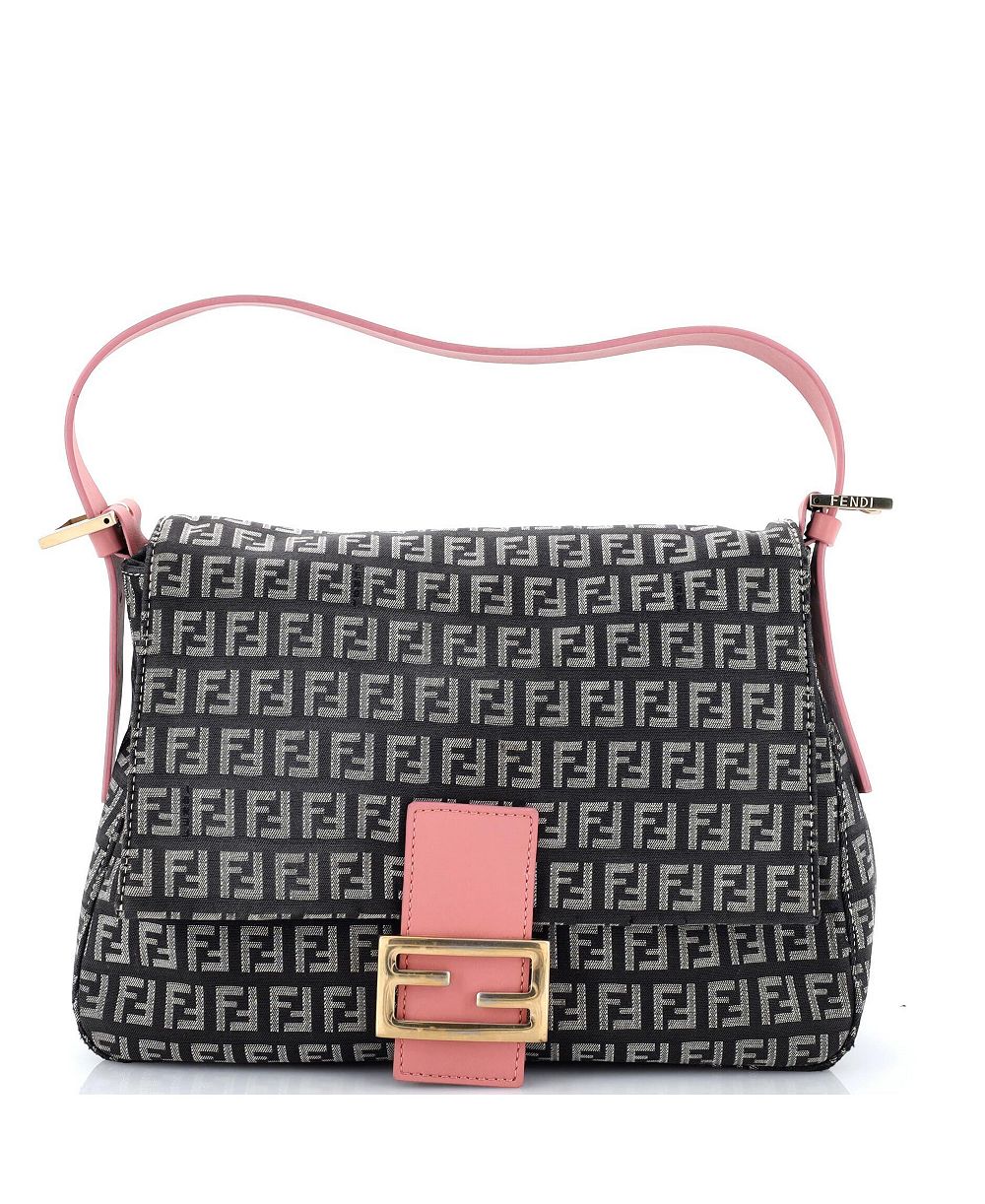 Pre-Owned Fendi Mama Forever Canvas Zucchino Shoulder Bag