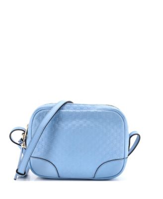 Pre-Owned Gucci Mini Bree Disco Crossbody Bag Microguccissima Leather