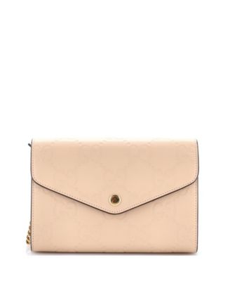 Pre-Owned Gucci Envelope Wallet on Chain Guccissima Leather