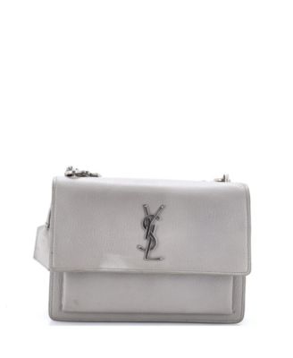 Pre-Owned Saint Laurent Medium Sunset Satchel Leather