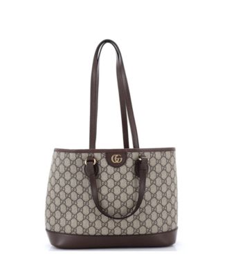 Pre-Owned Gucci Small Ophidia Top Handle Shopping Tote GG Coated Canvas and Leather