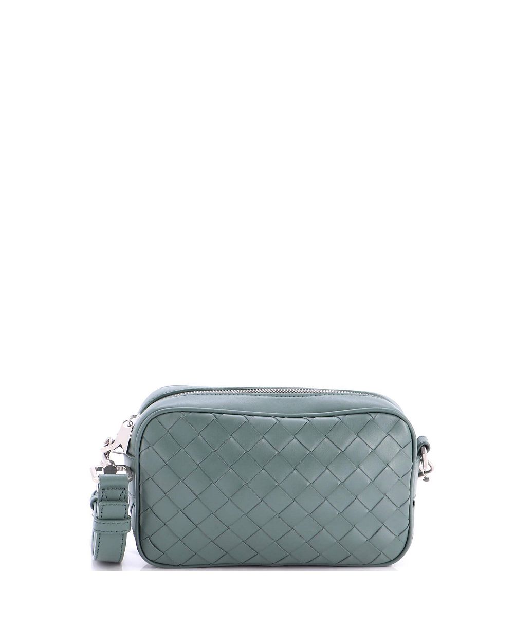 Pre-Owned Bottega Veneta Small Zip Camera Bag Intrecciato Nappa
