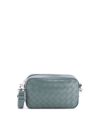 Pre-Owned Bottega Veneta Small Zip Camera Bag Intrecciato Nappa