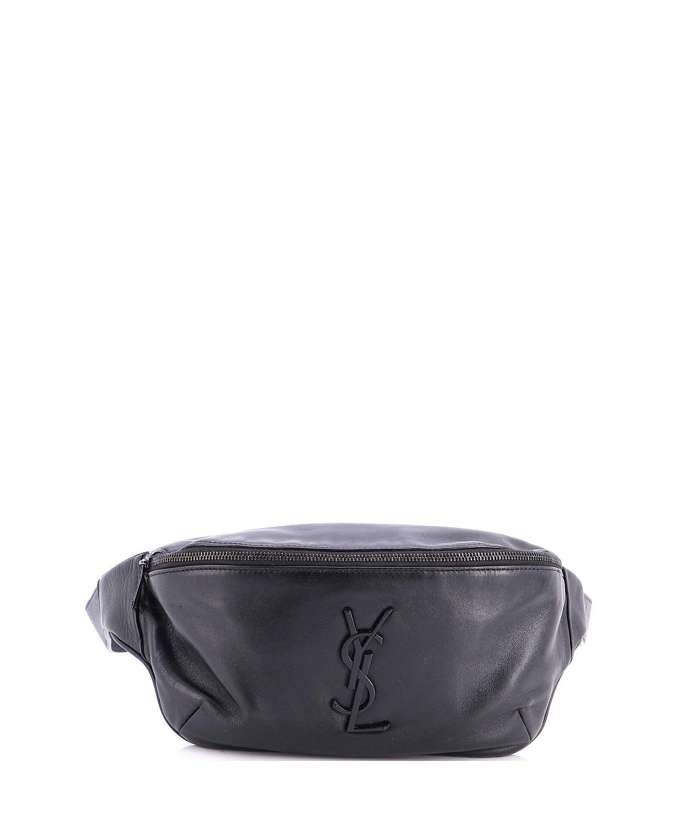 Pre-Owned Saint Laurent Classic Monogram Adjustable Leather Belt Bag