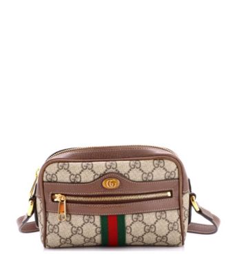 Pre-Owned Gucci сумка через плечо Mini Ophidia из лакированной ткани GG