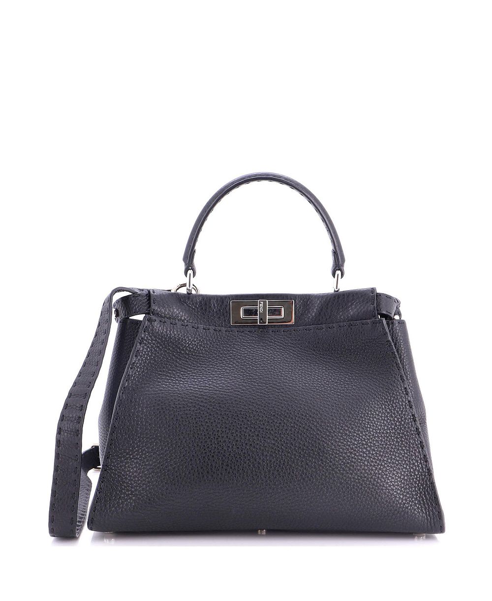 Pre-Owned Fendi кожаная сумка через плечу Peekaboo Selleria