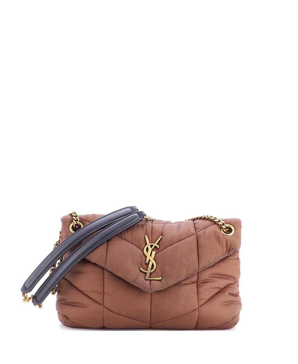 Pre-Owned Saint Laurent Small Loulou Puffer Shoulder Bag Quilted Nylon
