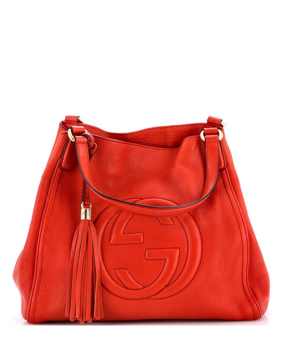 Pre-Owned Gucci Medium Soho Shoulder Bag Leather