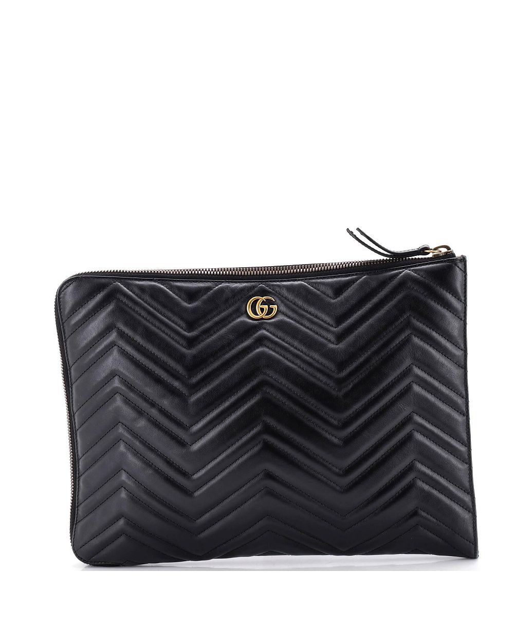 Pre-Owned Gucci клатч-портфолио GG Marmont с стеганым узором