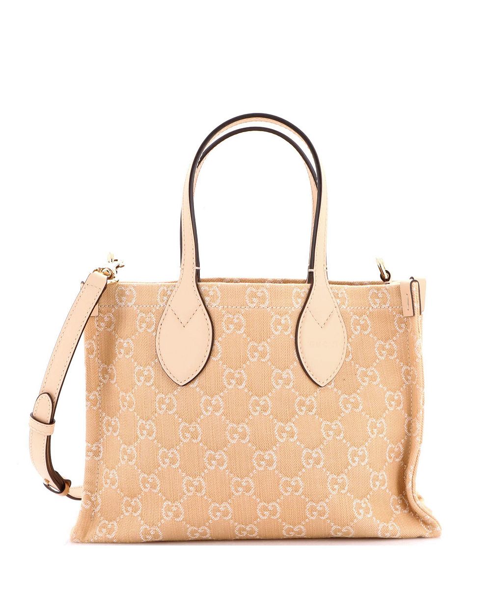 Б/у сумка-тоут Gucci Medium Ophidia Shopper GG Denim