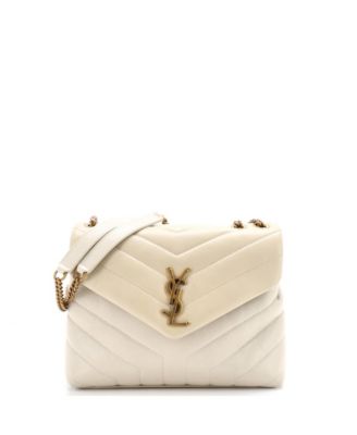 Б/у маленькая сумка Saint Laurent Small Loulou через плечо из стеганой кожи Matelasse Chevron