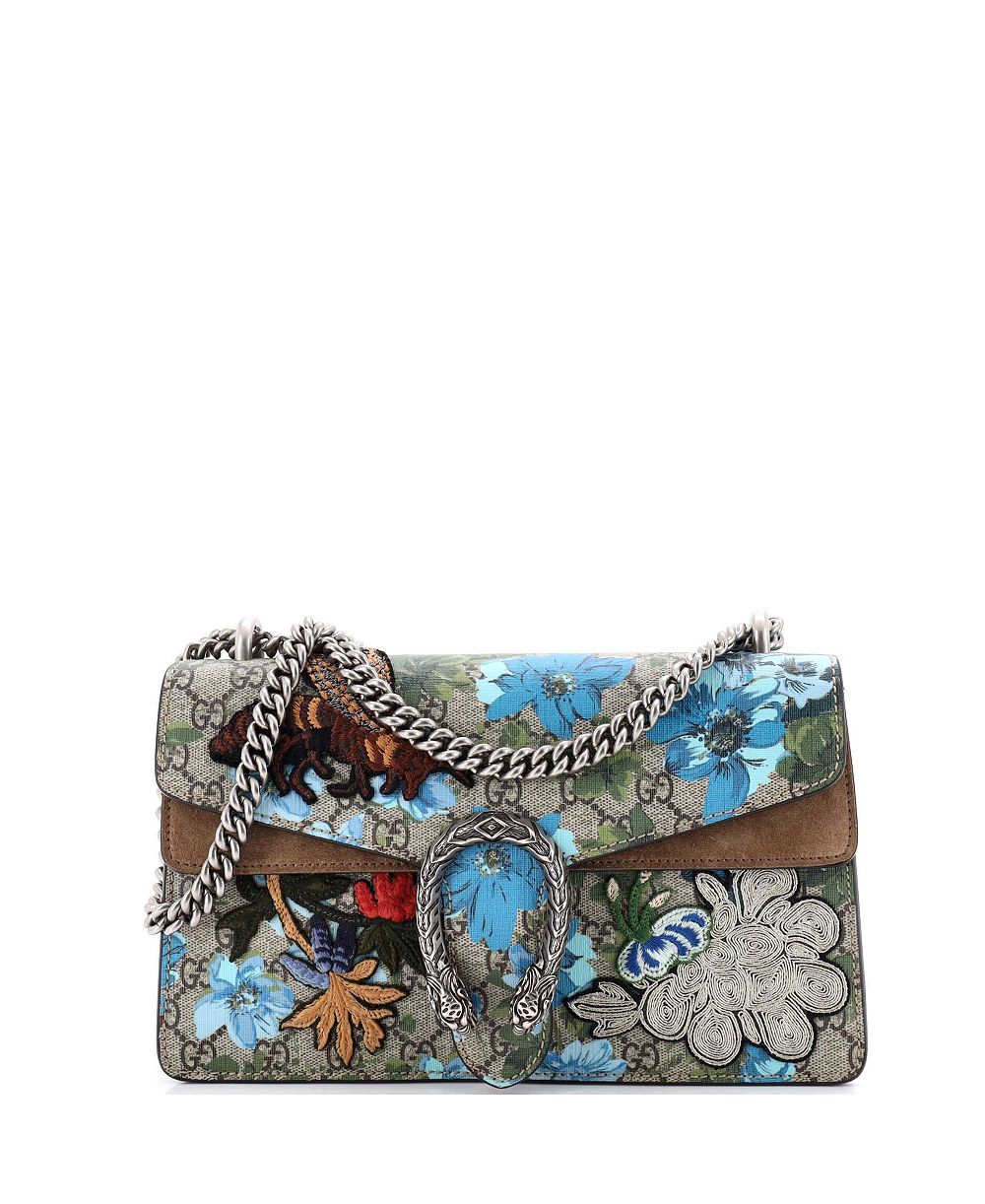 Pre-Owned Gucci Dionysus Small Embroidered Printed Crossbody Shoulder Bag