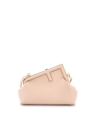 Pre-Owned Fendi Small Leather Crossbody First Clutch