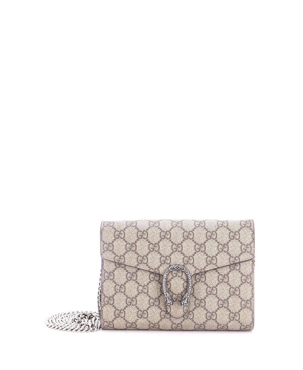 Pre-Owned Gucci Dionysus Small GG Coated Canvas Chain Wallet