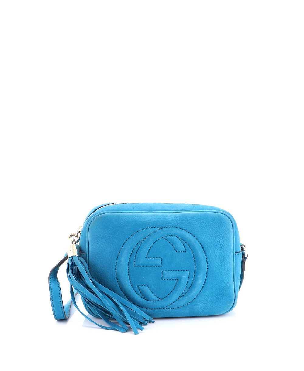 Pre-Owned Gucci Small Soho Disco Crossbody Bag Nubuck