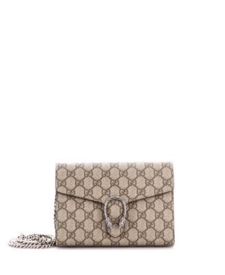 Pre-Owned Gucci Small Dionysus Chain Wallet GG Coated Canvas