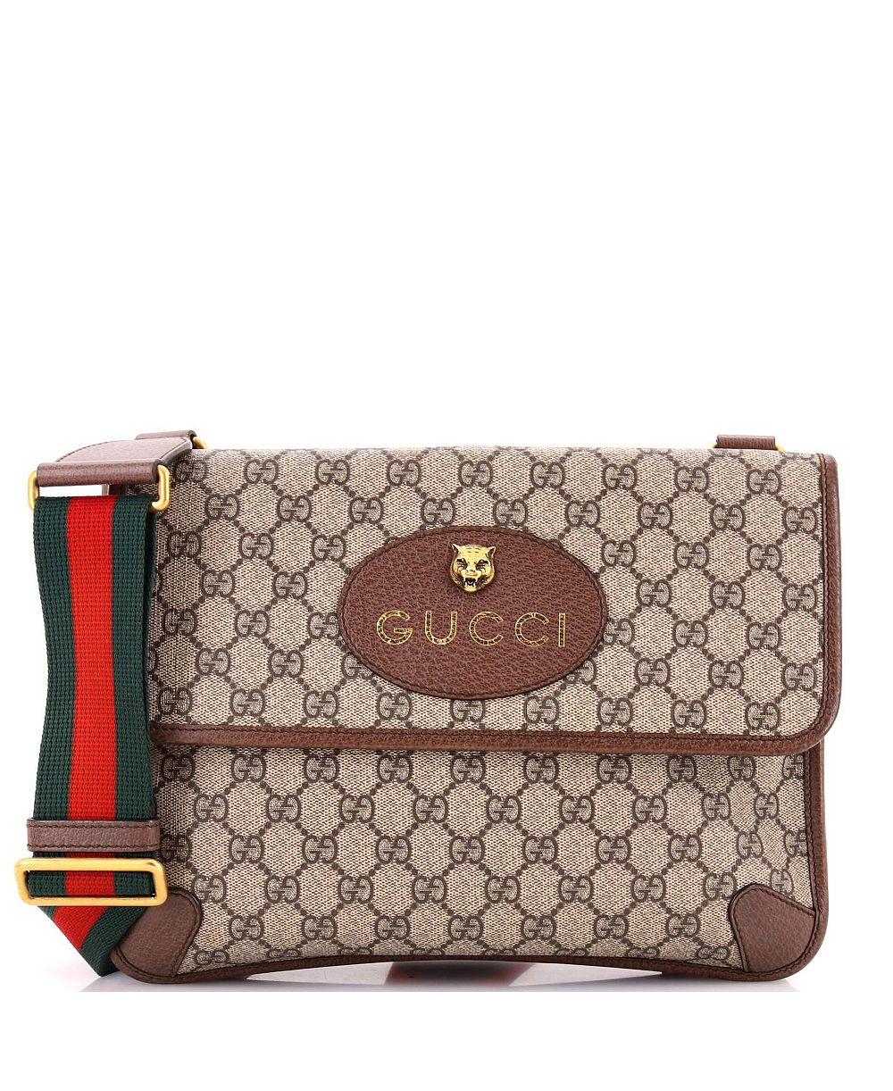 Pre-Owned Gucci Medium Neo Vintage Flap Messenger GG Coated Canvas