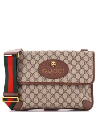 Pre-Owned Gucci Medium Neo Vintage Flap Messenger GG Coated Canvas