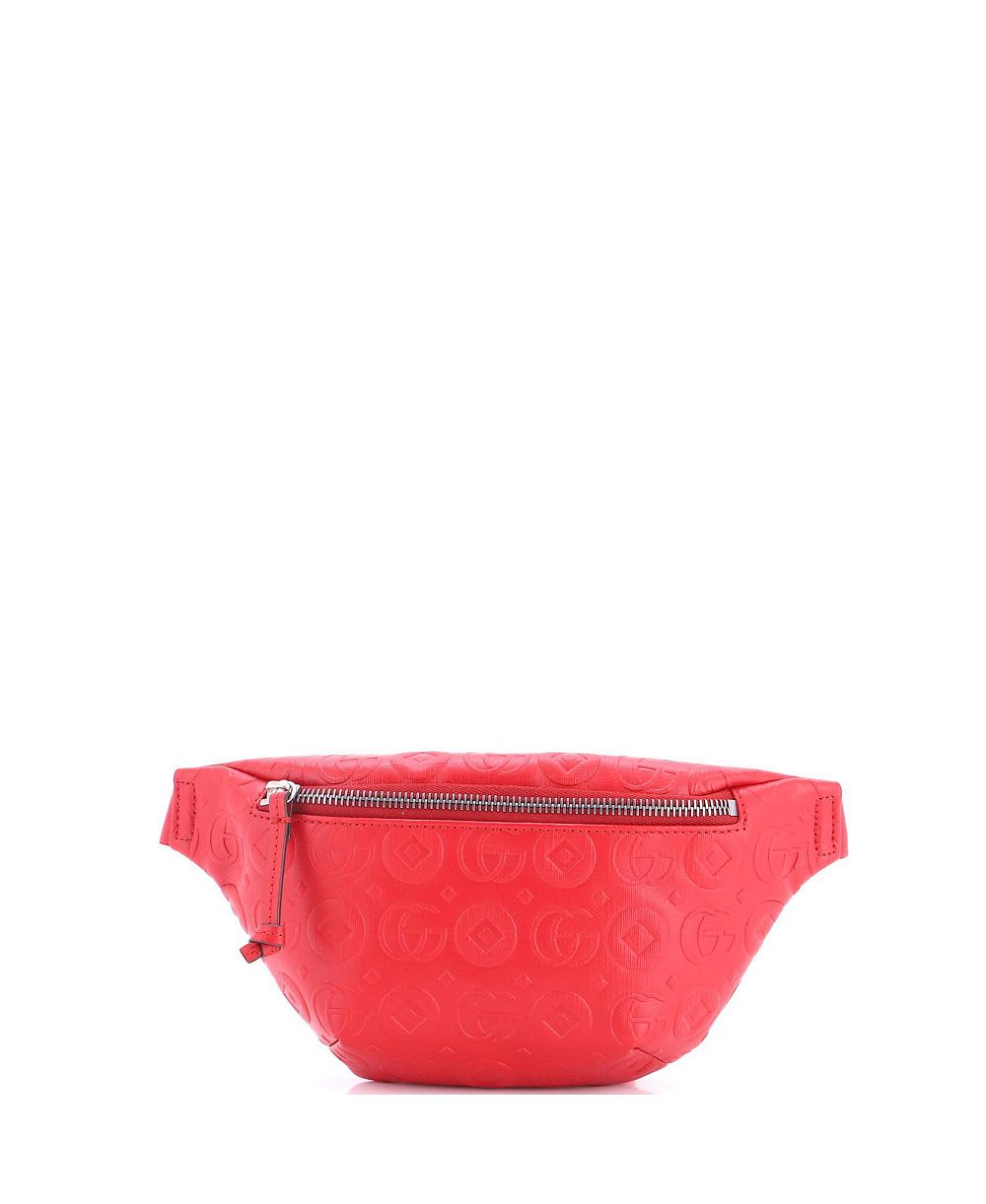 Pre-Owned Gucci Embossed Leather Belt Bag