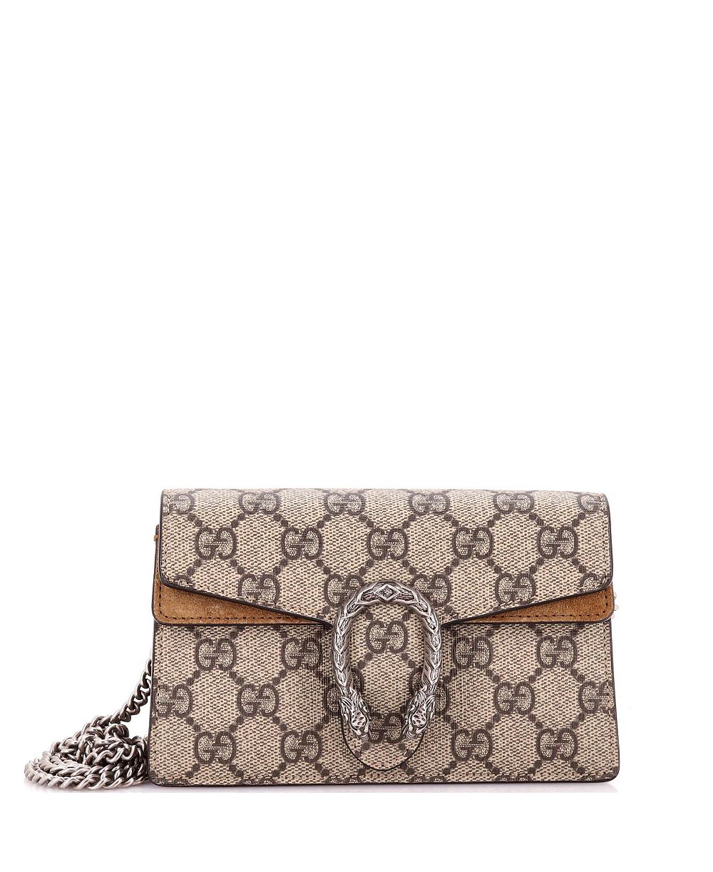 Супермини сумка Gucci Dionysus из ткани GG с покрытием