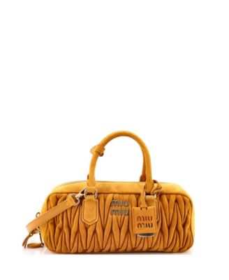 Б/у большая сумка с ручкой Miu Miu Large Arcadie из стеганой кожи