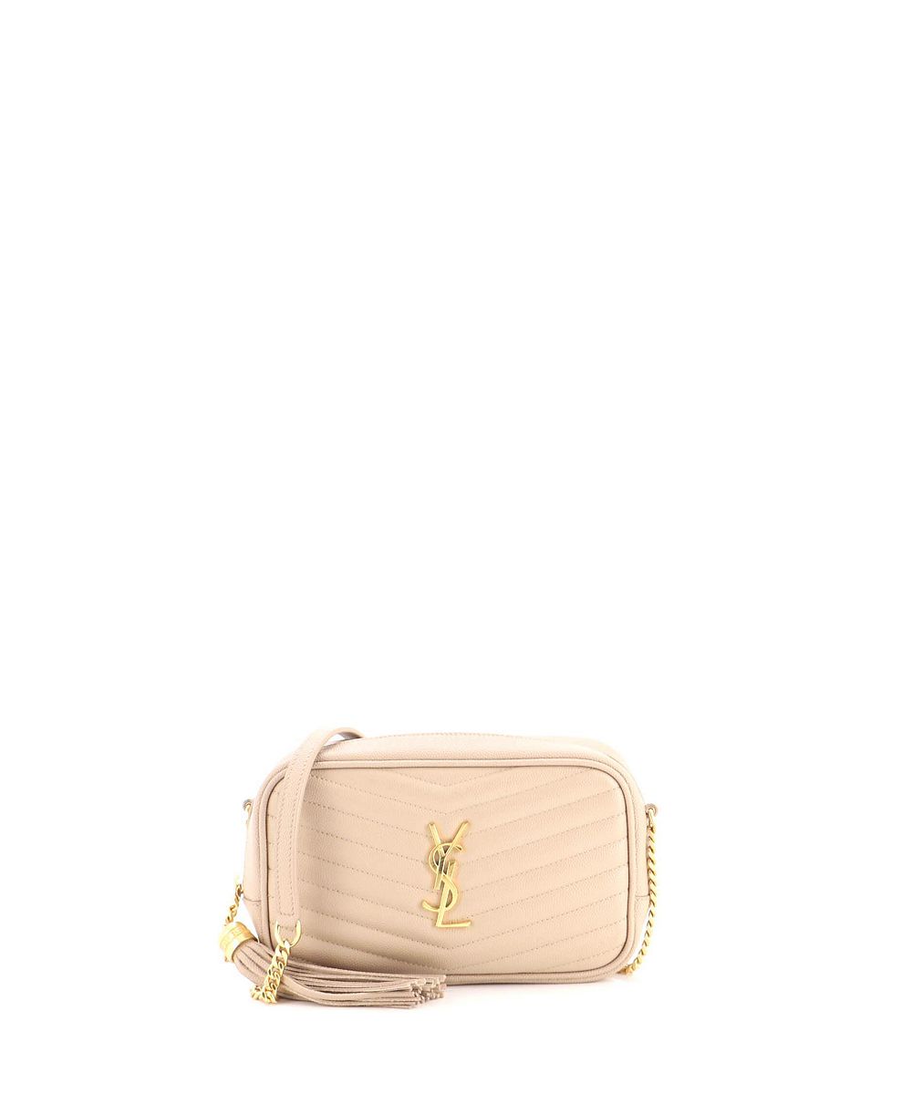 Pre-Owned Saint Laurent Mini Lou Camera Bag Matelasse Chevron Leather