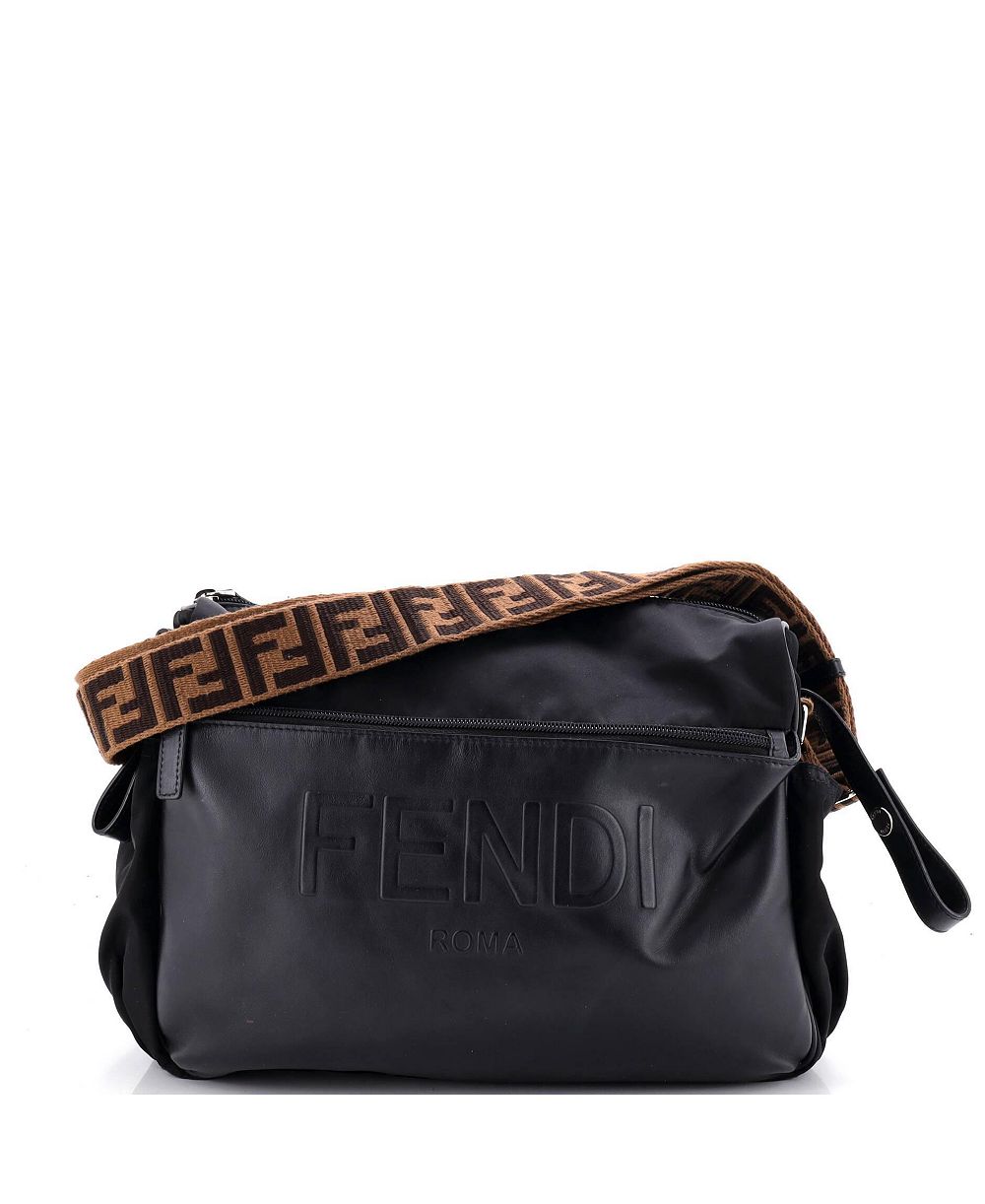 Б/у сумка Fendi Logo Diaper Bag из нейлона