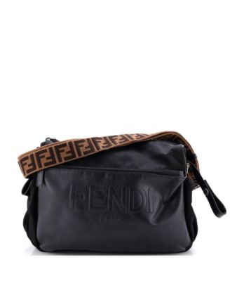 Pre-Owned Fendi Logo Diaper Bag Nylon