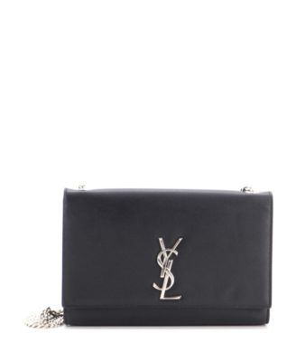 Pre-Owned Saint Laurent Medium Classic Monogram Crossbody Bag Grainy Leather