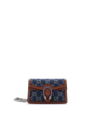 Б/у мини сумка Gucci Super Mini Dionysus из денима GG