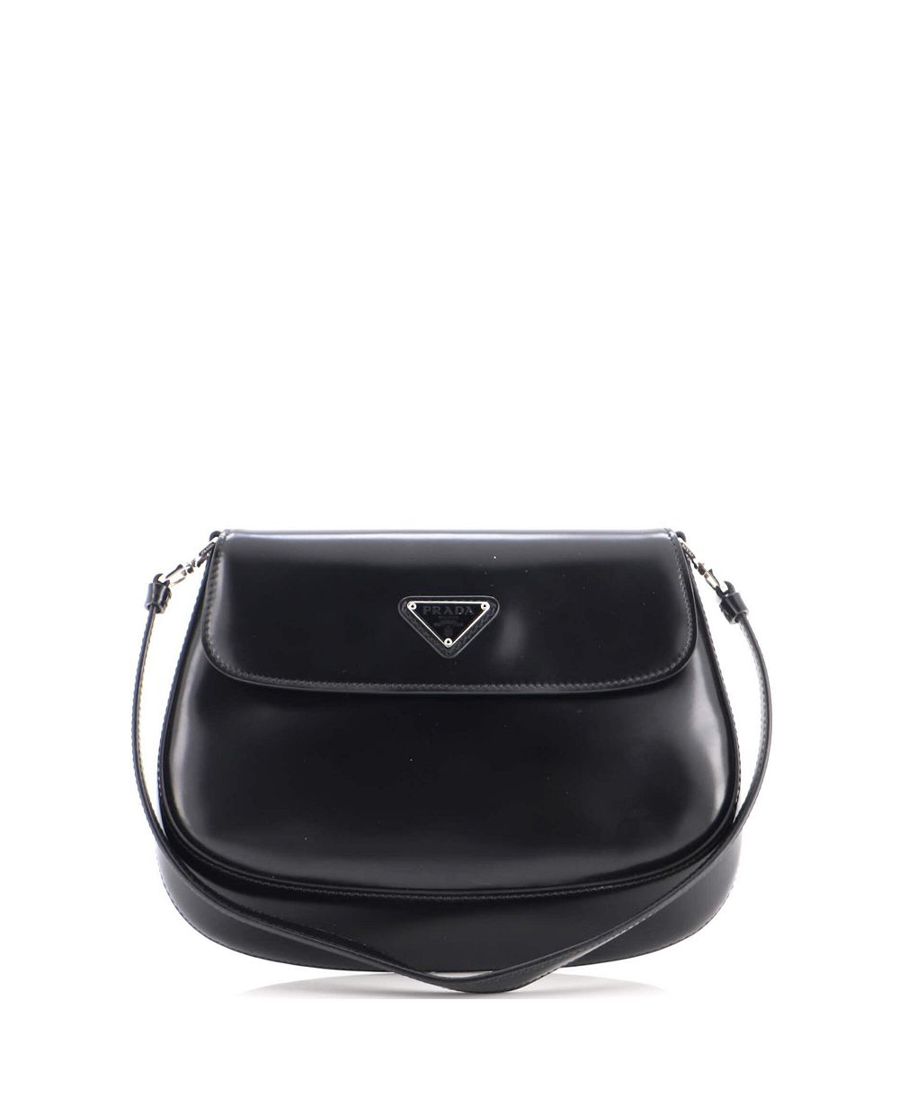 Pre-Owned Prada Small Spazzolato Leather Cleo Shoulder Bag