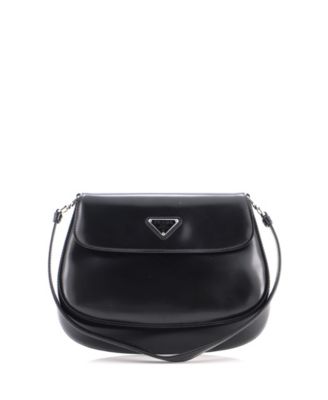 Pre-Owned Prada Small Spazzolato Leather Cleo Shoulder Bag
